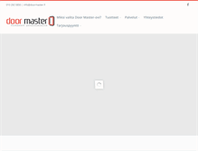 Tablet Screenshot of doormaster.fi