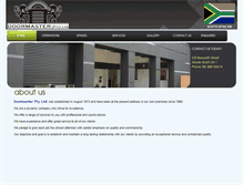 Tablet Screenshot of doormaster.co.za
